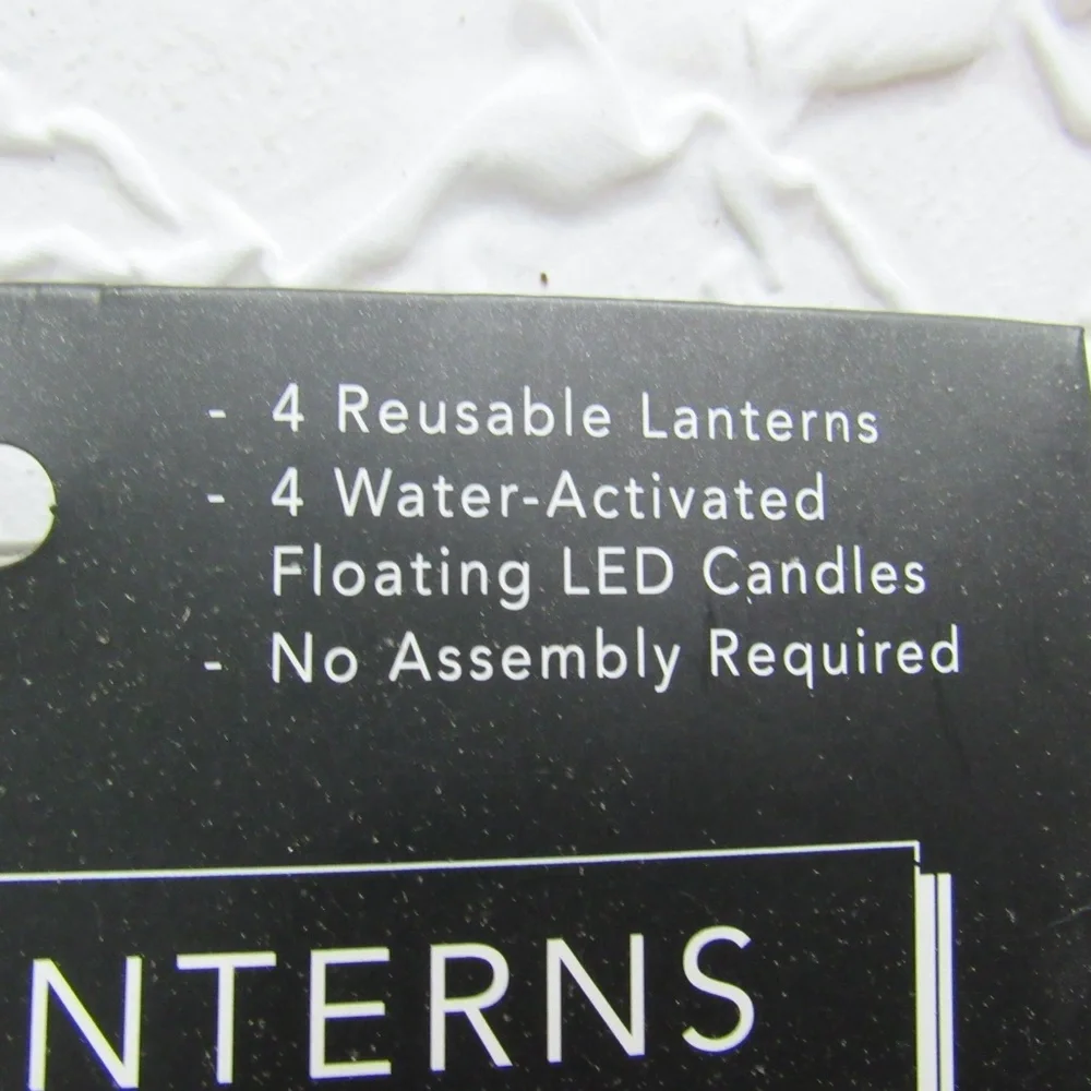 2 Modgy Luminaries Lanterns Floating LED Tealights Reuseable Audubon Hummingbird